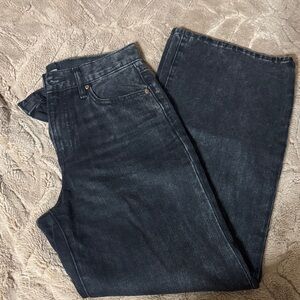 Express Men's Dark Gray Straight Jeans